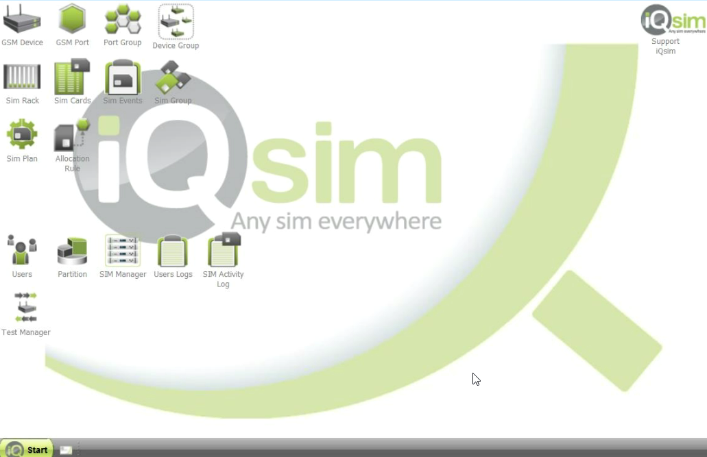 Screen of Test Manager Software